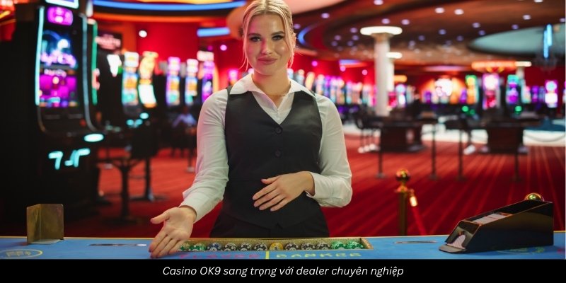 Casino OK9 sang trọng với dealer chuyên nghiệp