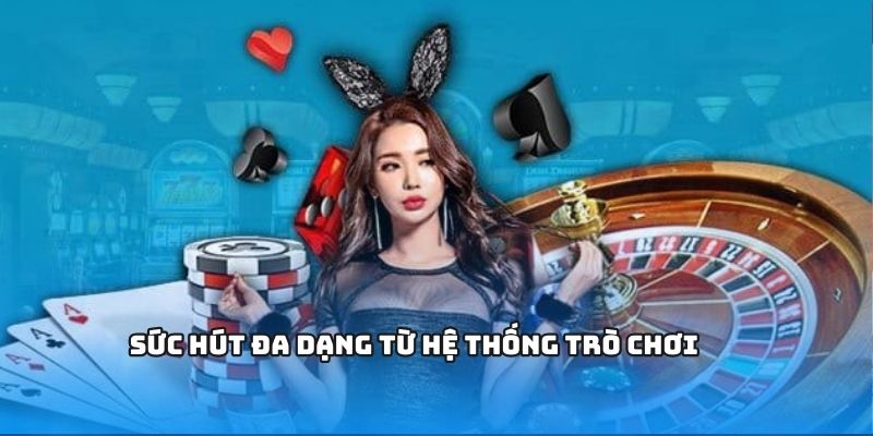 Sức hút đa dạng từ hệ thống trò chơi 
