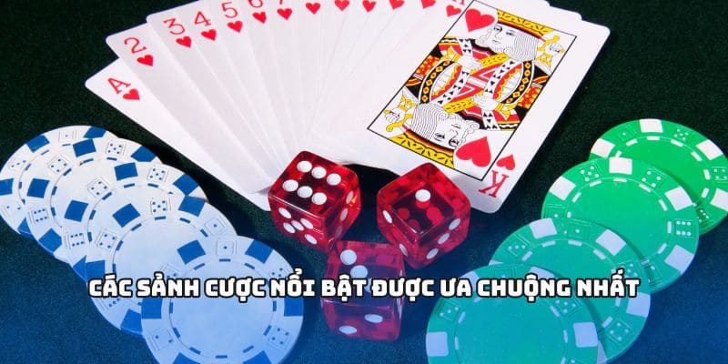 Các sảnh cược nổi bật được ưa chuộng nhất