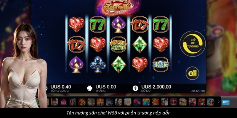 Tận hưởng sân chơi W88 với phần thưởng hấp dẫn
