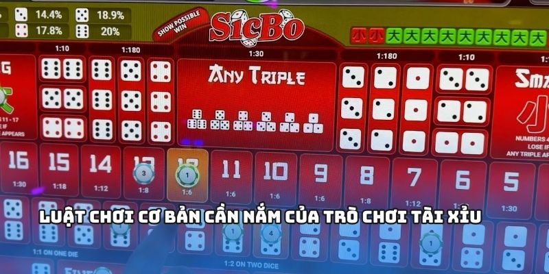 Tổng quan về luật chơi tài xỉu